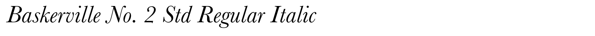 Baskerville No. 2 Std Regular Italic image